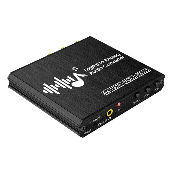 Адаптер - переходник, аудио-преобразователь с оптики (Toslink/SPDIF) на jack 3.5mm (AUX), RCA, пульт, черный Адаптер - переходник, аудио-преобразователь с оптики (Toslink/SPDIF) на jack 3.5mm (AUX), RCA, пульт, черный